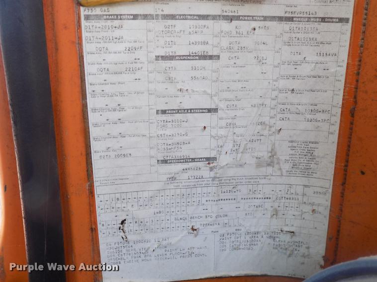 image for item DC4981 1972 Ford dump truck