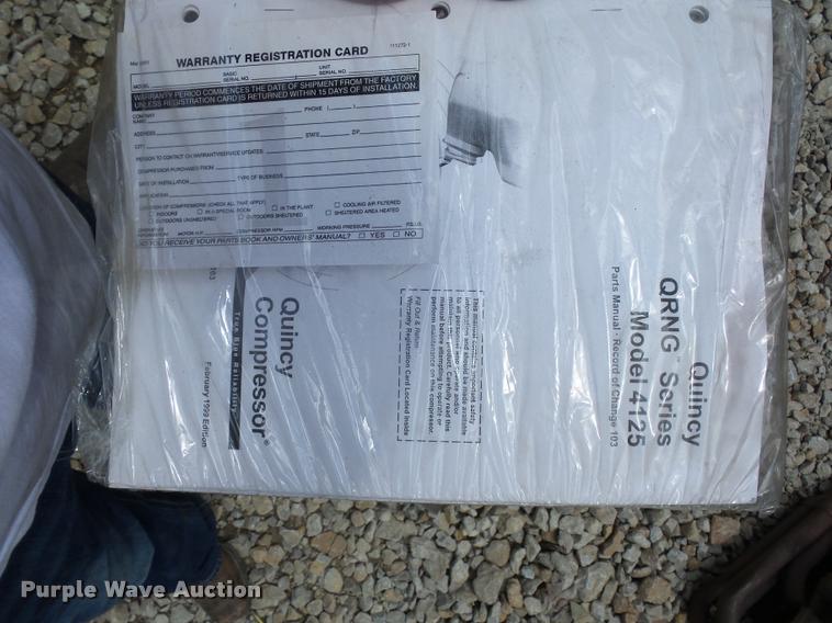 image for item DD1731 Quincy 4125 air compressor