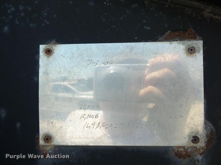 image for item DH9067 2000 L&L equipment trailer