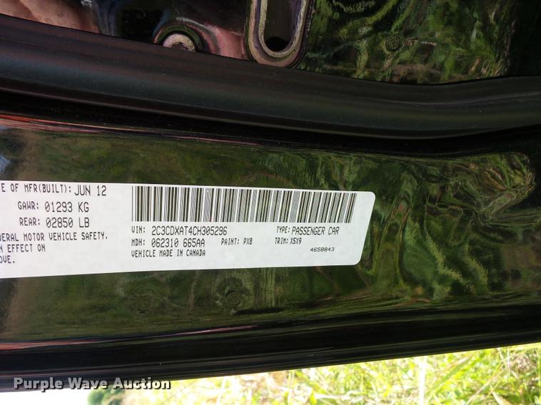 image for item DJ9559 2012 Dodge Charger Police