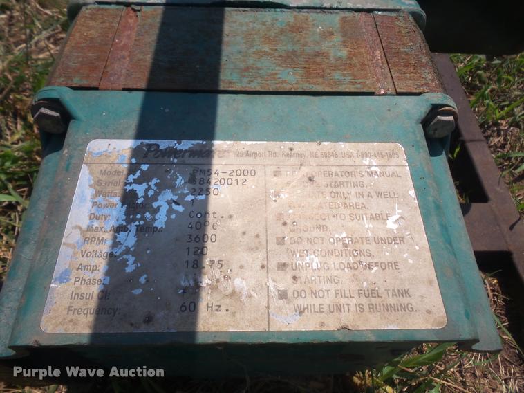 image for item DK9472 Coleman Powermate PM54-200D generator