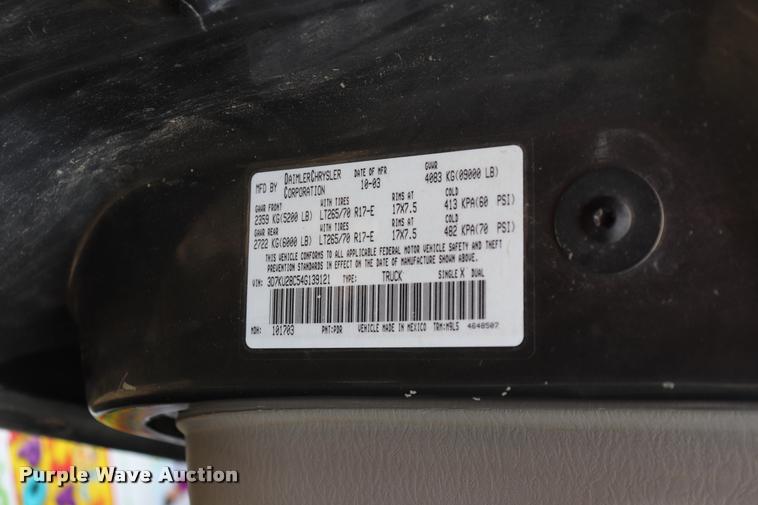 image for item DK9546 2004 Dodge Ram 2500 SLT Quad Cab pickup truck