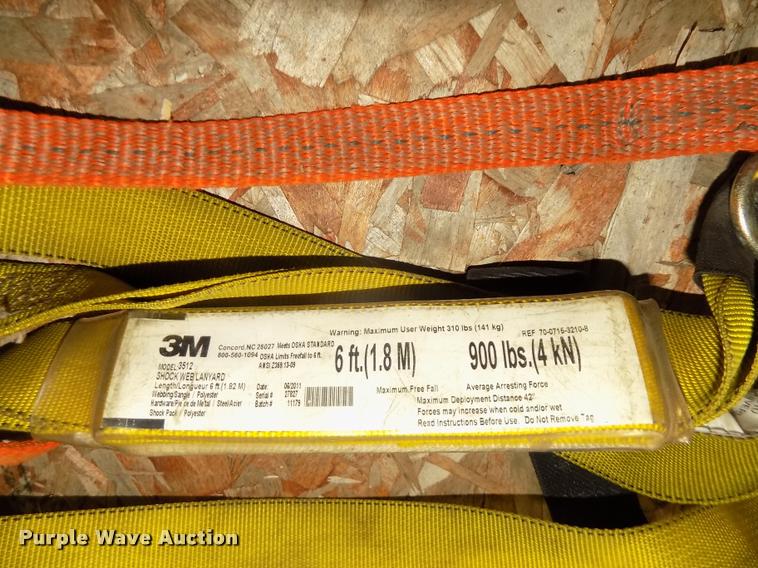 image for item DO9215 (5) full body harnesses with deceleration lanyards