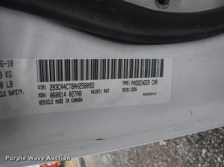 image for item K5930 2010 Dodge Charger