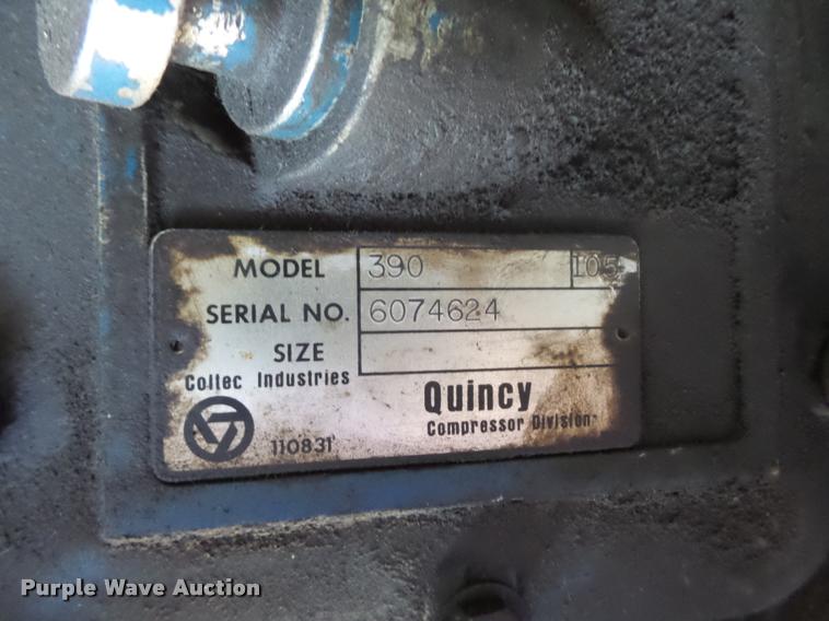 image for item K6464 Quincy 390 air compressor