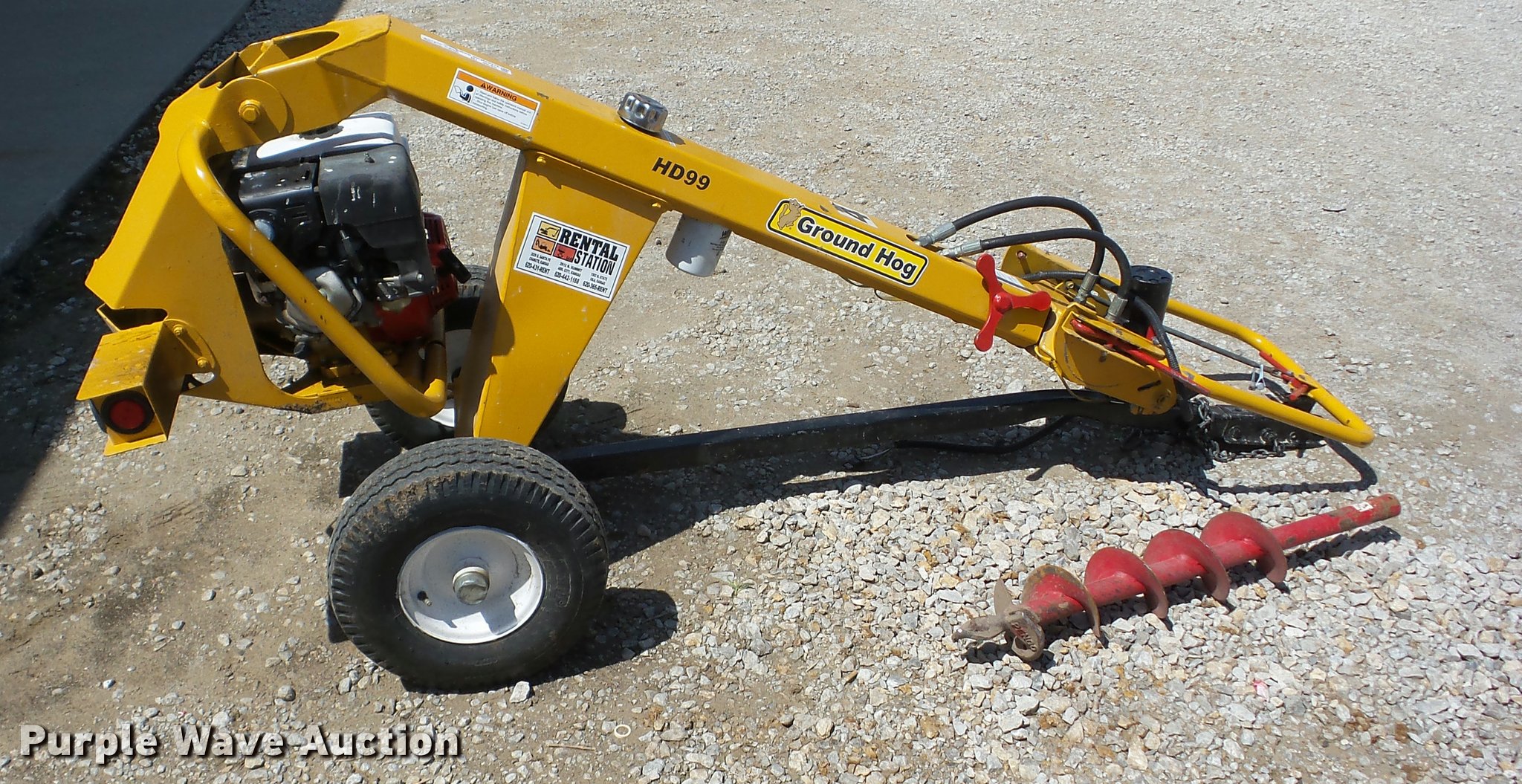 Ground Hog HD99 post hole auger in Chanute, KS Item BI9645 sold
