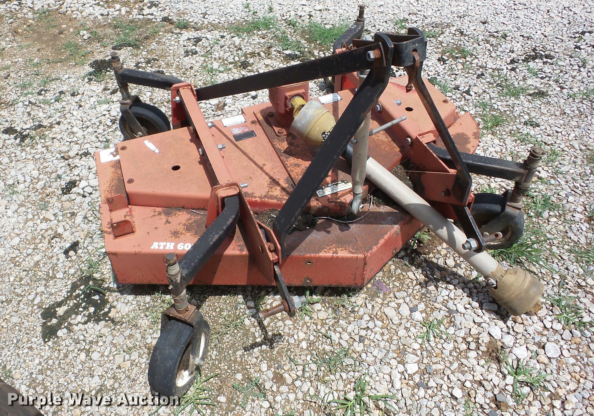 Bush Hog ATH600 finish mower in Chanute, KS Item BI9651 sold Purple