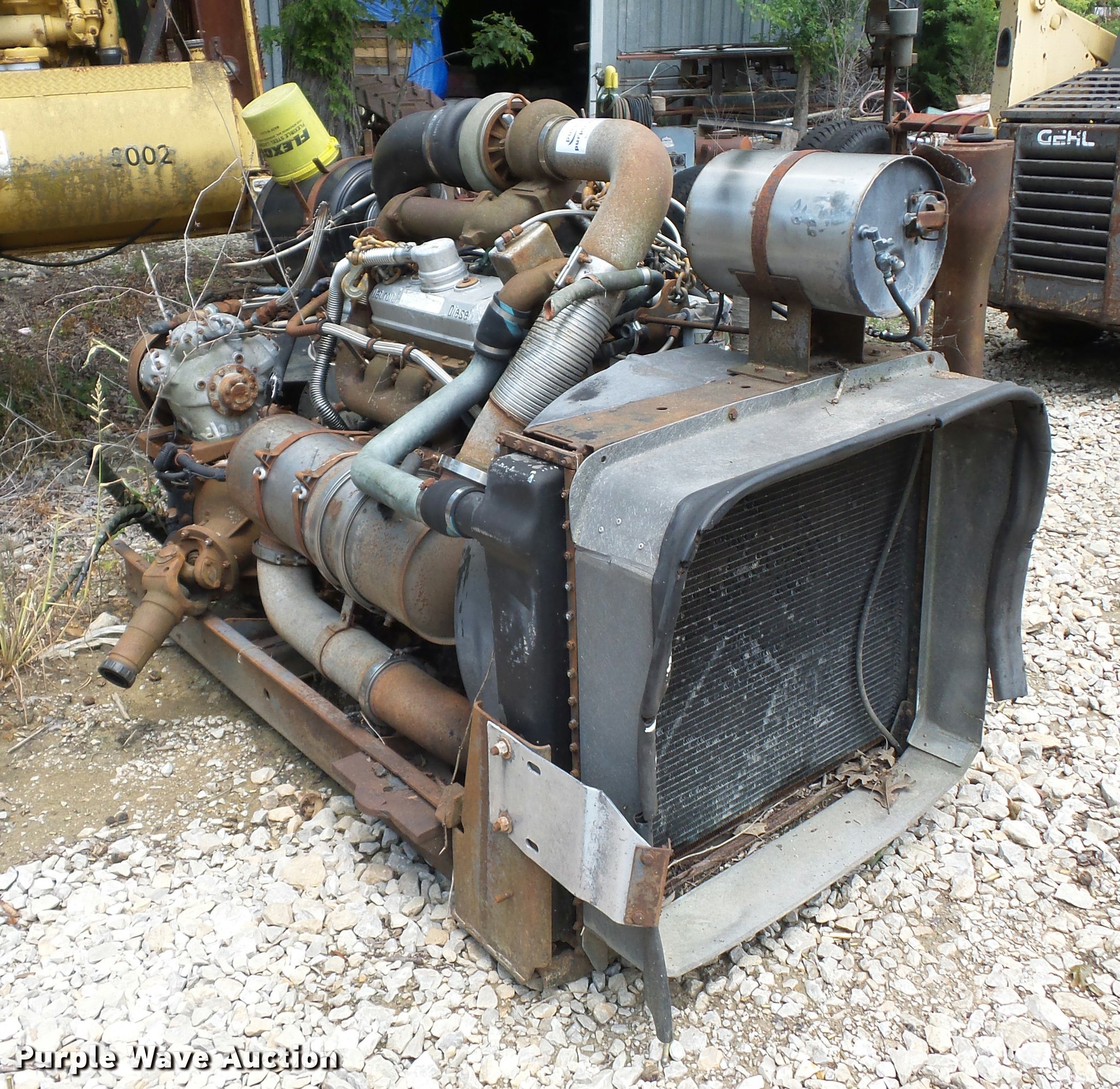 Detroit Diesel 6V92 six cylinder turbo diesel engine in Odessa, MO