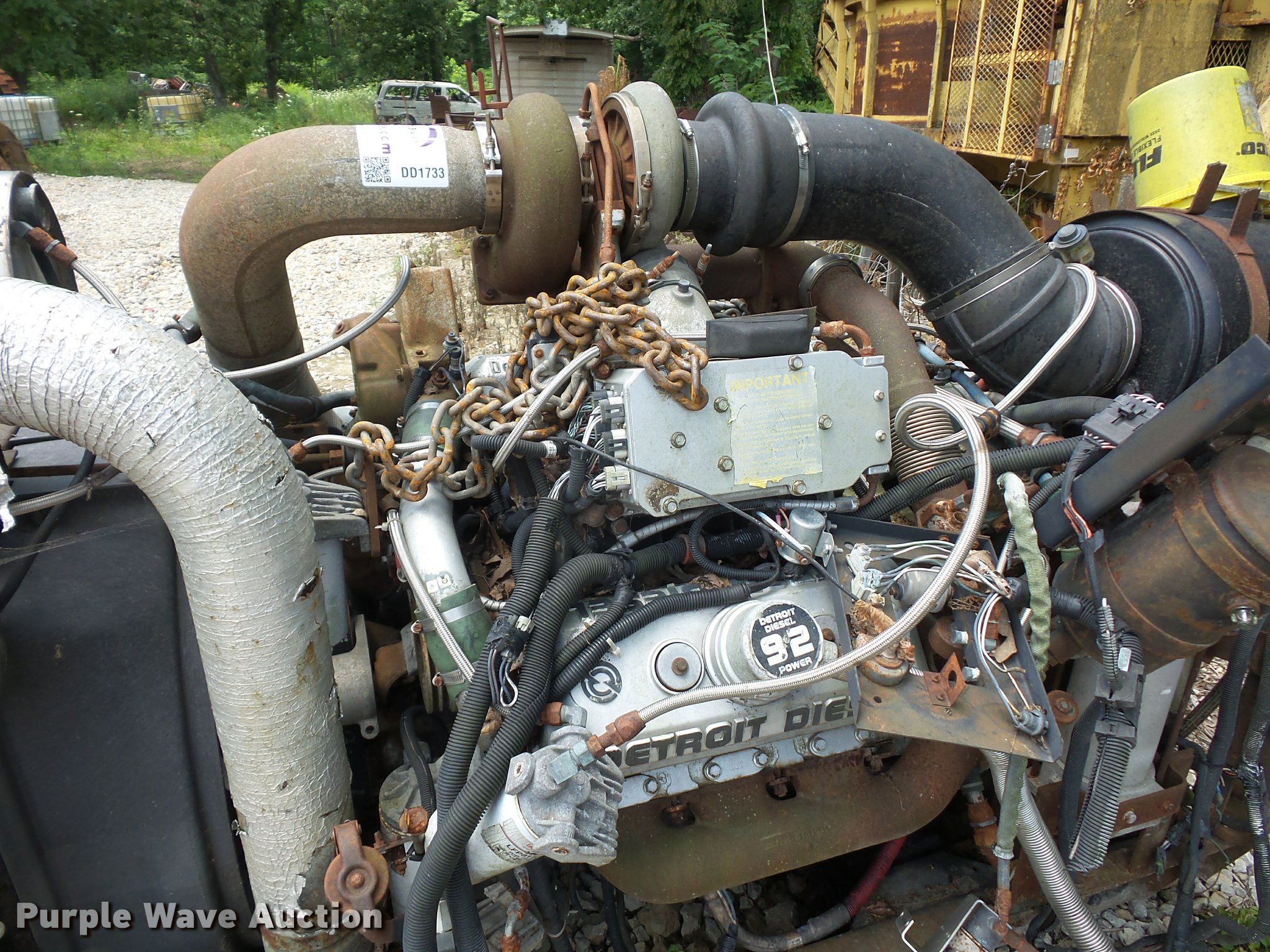 Detroit Diesel 6V92 six cylinder turbo diesel engine in Odessa, MO