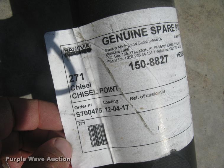 image for item AR9776 2011 Caterpillar H90C hydraulic hammer