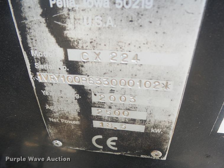 image for item DB1410 2003 Vermeer CX224 mini excavator