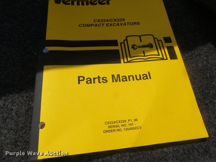 image for item DB1410 2003 Vermeer CX224 mini excavator