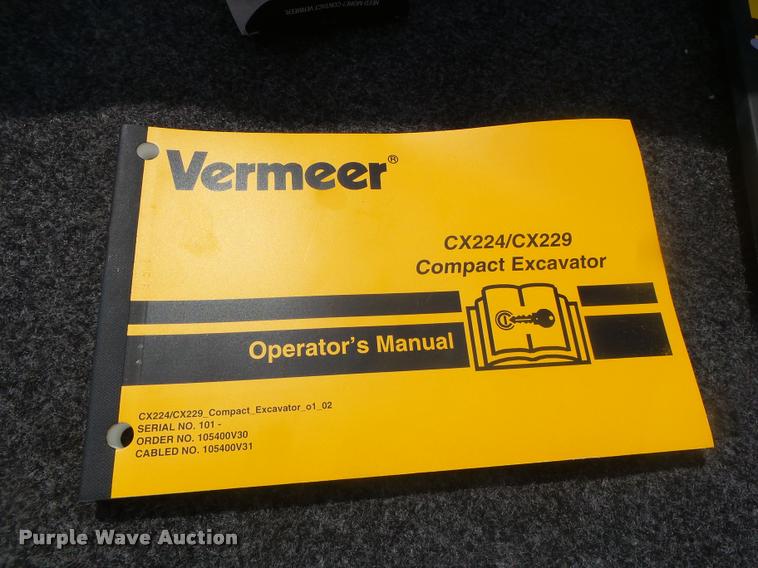 image for item DB1410 2003 Vermeer CX224 mini excavator
