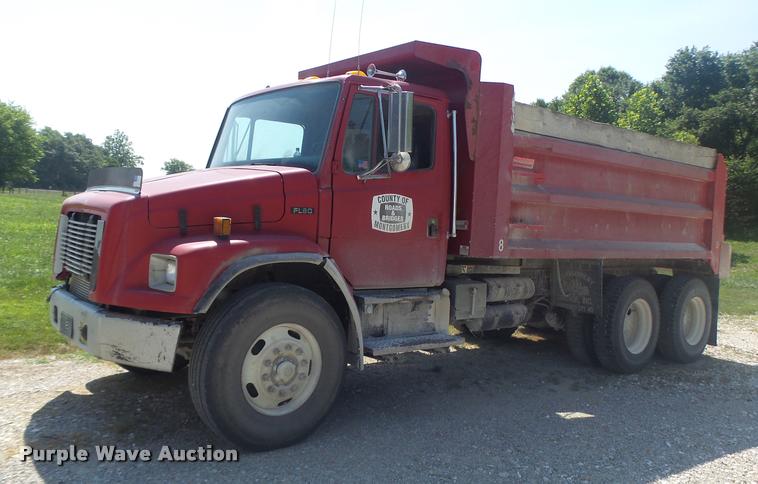 image for item DB1414 2001 Freightliner FL80 dump truck