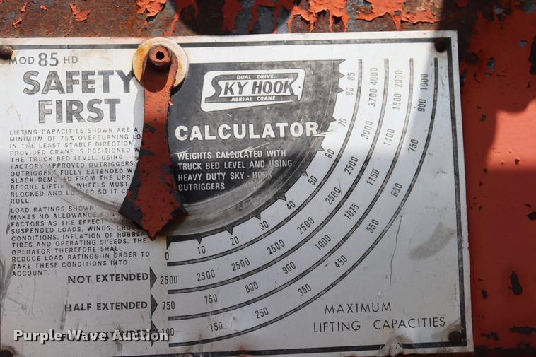 image for item DK9567 1993 Freightliner FL80 crane truck