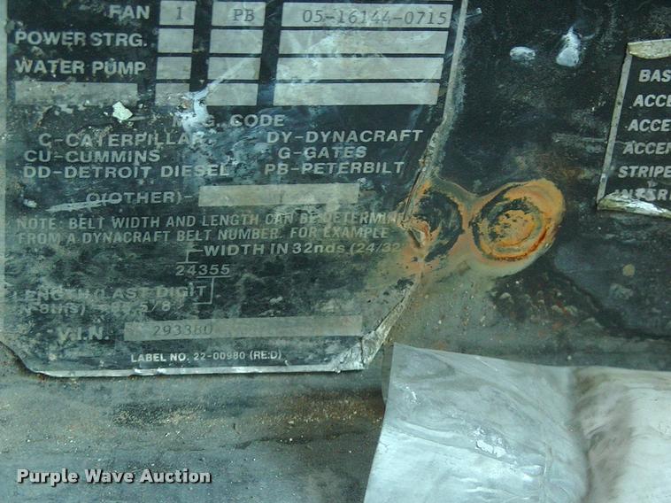 image for item DK9594 1990 Peterbilt dump truck