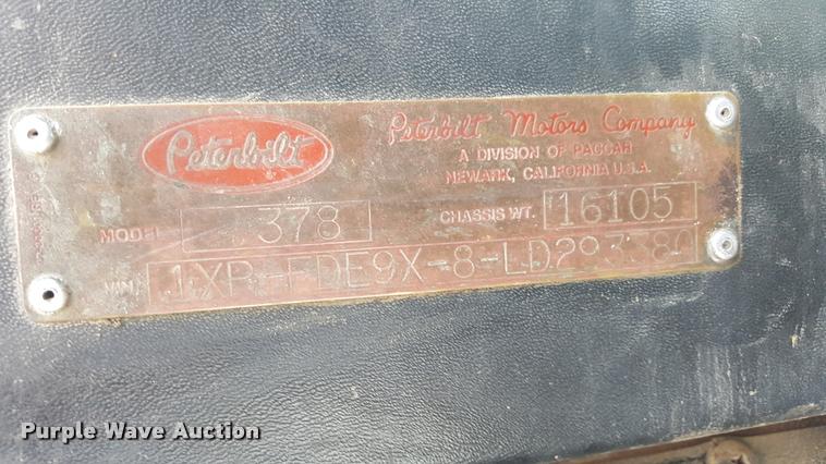 image for item DK9594 1990 Peterbilt dump truck