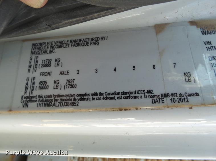 image for item DL9097 2013 International DuraStar 4300 flatbed truck