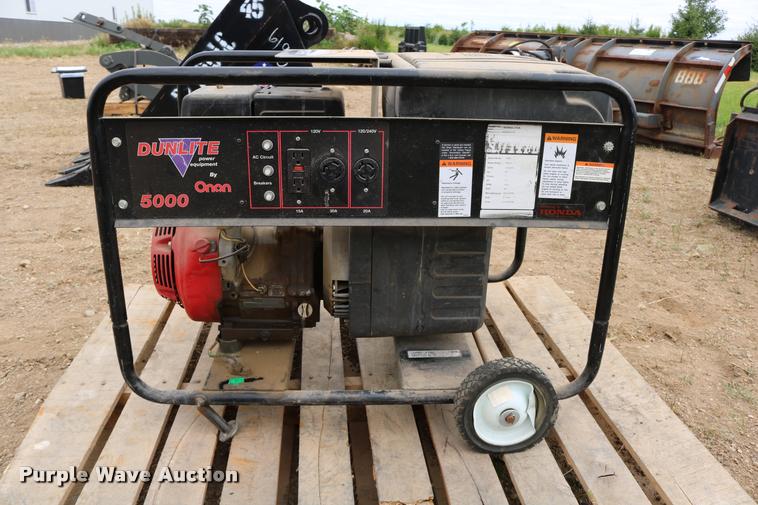 image for item DM9386 Onan Dunlite Power Equipment 5GRBA-378A generator