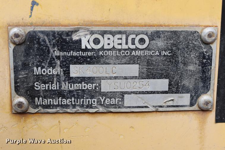 image for item DQ9483 1997 Kobelco SK400LC excavator