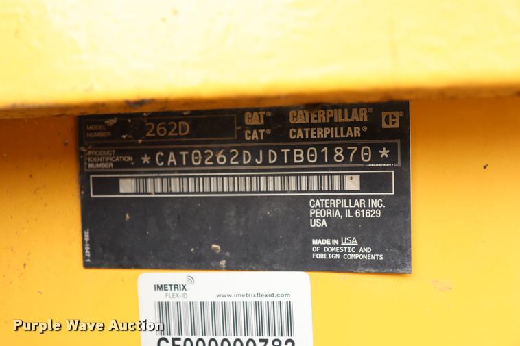 image for item DQ9486 2014 Caterpillar 262D skid steer