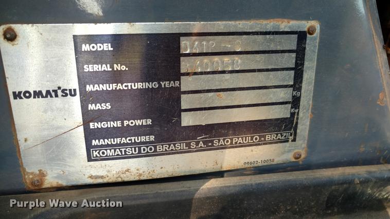 image for item G1223 2003 Komatsu D41P-6 dozer