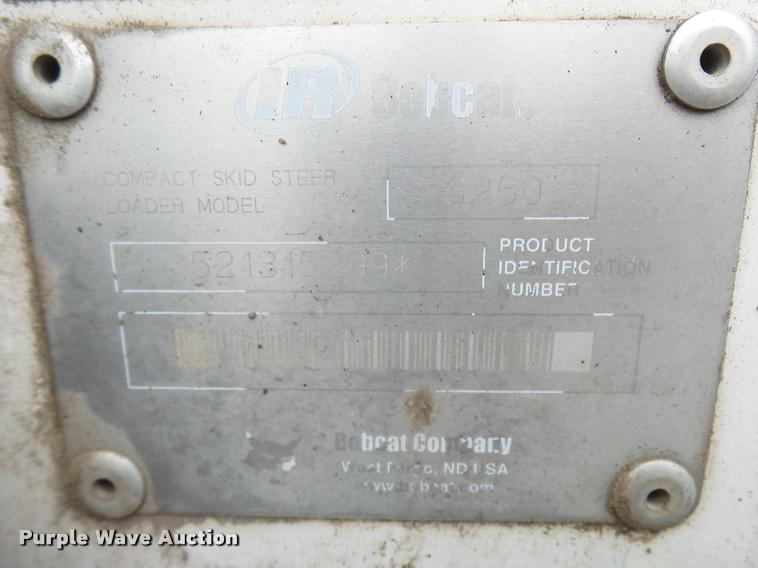 image for item K1852 2003 Bobcat S250 skid steer