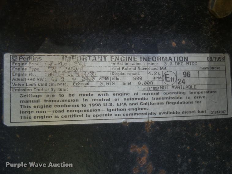 image for item K1856 1998 Vermeer BC1250A wood chipper