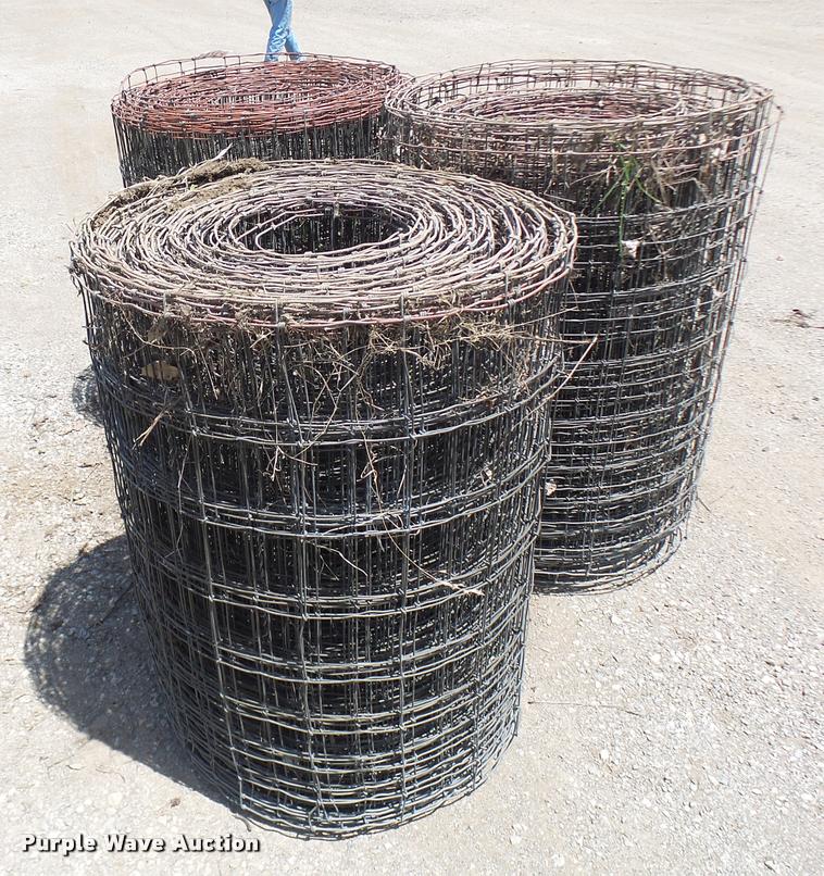 image for item K1878 (8) Red woven wire fence