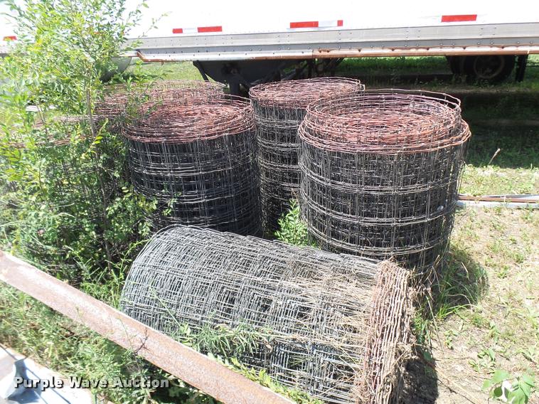 image for item K1878 (8) Red woven wire fence