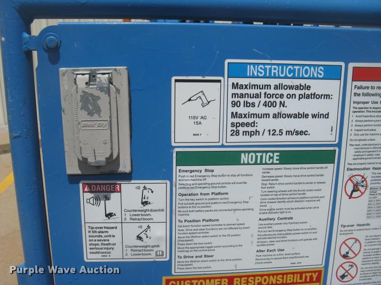 image for item L2310 2001 Genie Z-34/22N boom lift