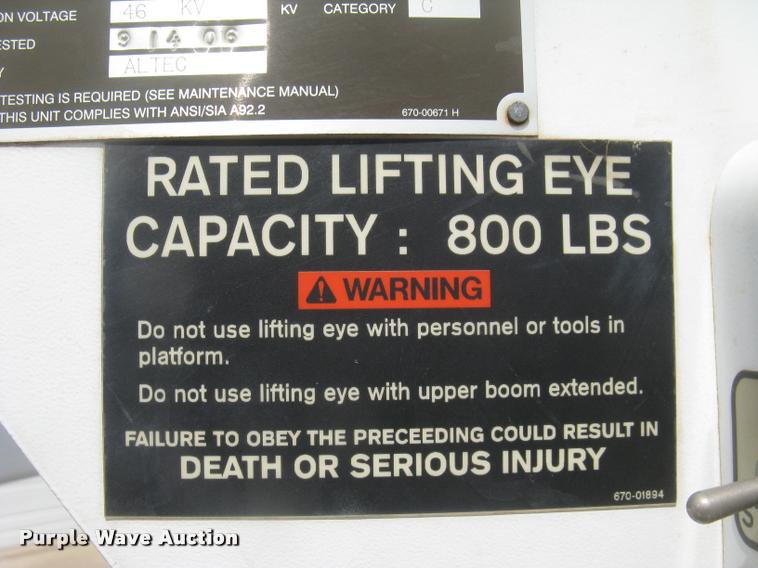 image for item L2311 2007 International 7300 bucket truck