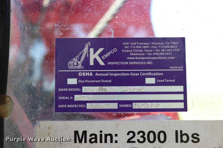 image for item L3180 1966 Manitowoc 4000W crane