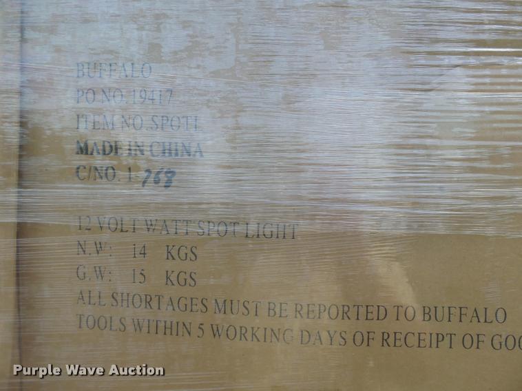 image for item DC6824 (1,500) Buffalo Tools 12V spotlights