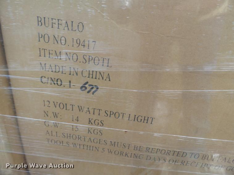 image for item DC6824 (1,500) Buffalo Tools 12V spotlights