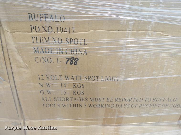 image for item DC6825 (1,578) Buffalo Tools 12V spotlights