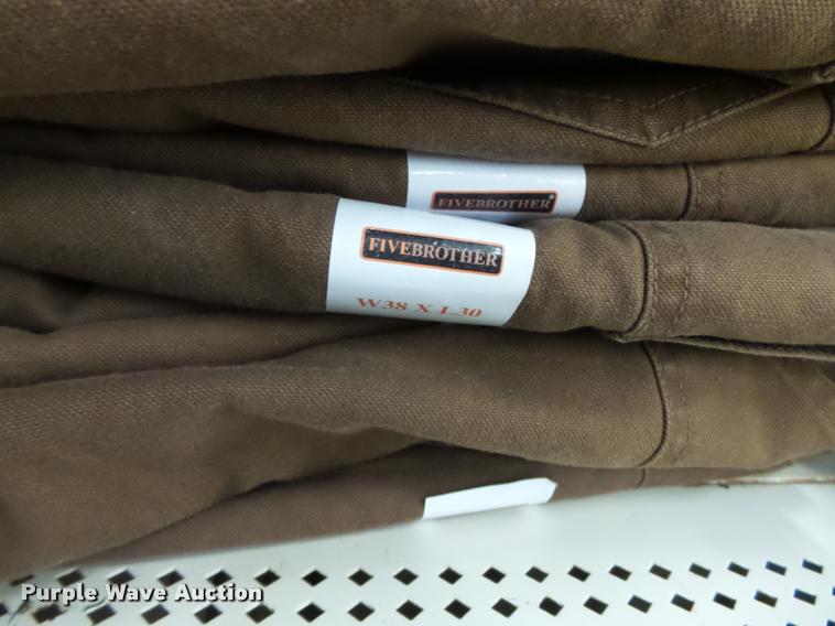 image for item DC6851 Approx 262 pairs of mens jeans, overalls, painters pants and brown duck pants