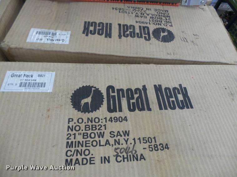 image for item DC6856 Approx. 396 Great Neck BB21 21" bow saws