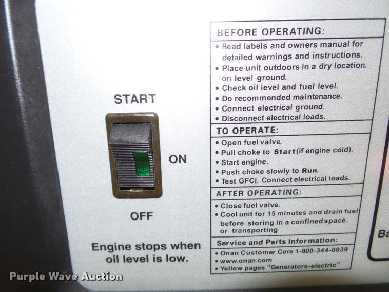 image for item DC6999 Onan 6500 generator