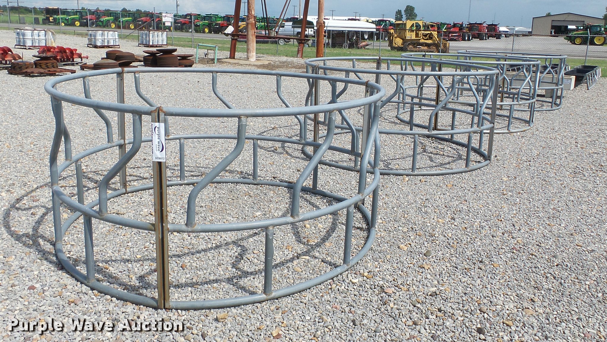 4 Round Bale Feeders Item Dc6972 8 22 2017