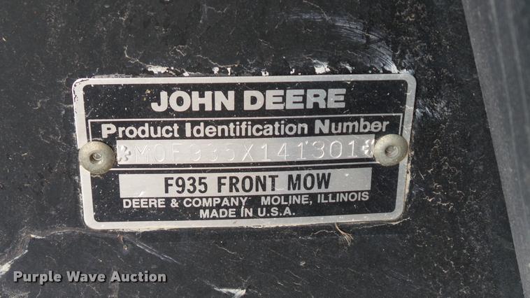 image for item DA1926 1995 John Deere F935 lawn mower