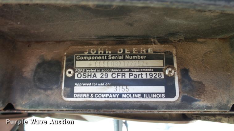 image for item DA1928 John Deere 3155 MFWD tractor