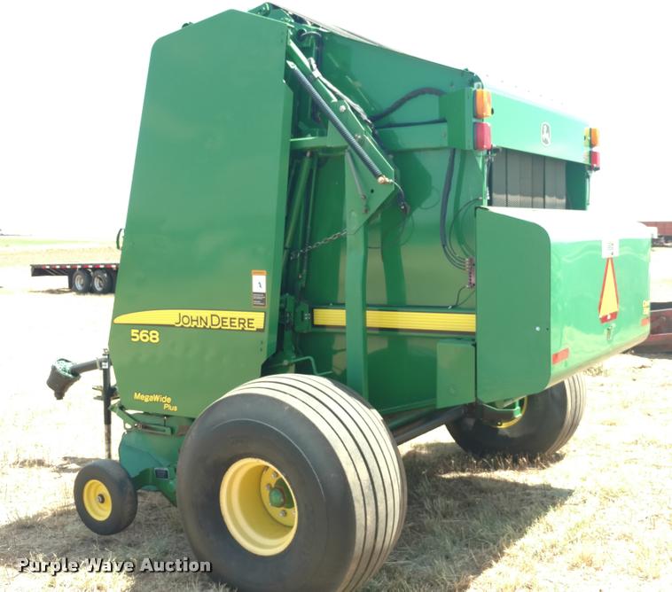 image for item DA5719 2010 John Deere 568 Mega Wide Plus round baler