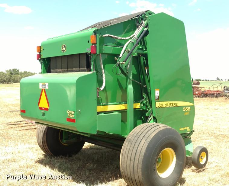 image for item DA5719 2010 John Deere 568 Mega Wide Plus round baler