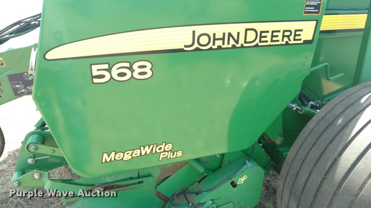 image for item DA5719 2010 John Deere 568 Mega Wide Plus round baler