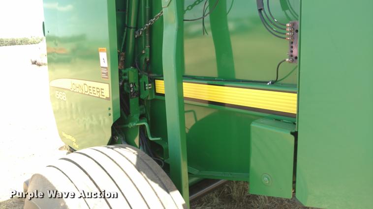 image for item DA5719 2010 John Deere 568 Mega Wide Plus round baler