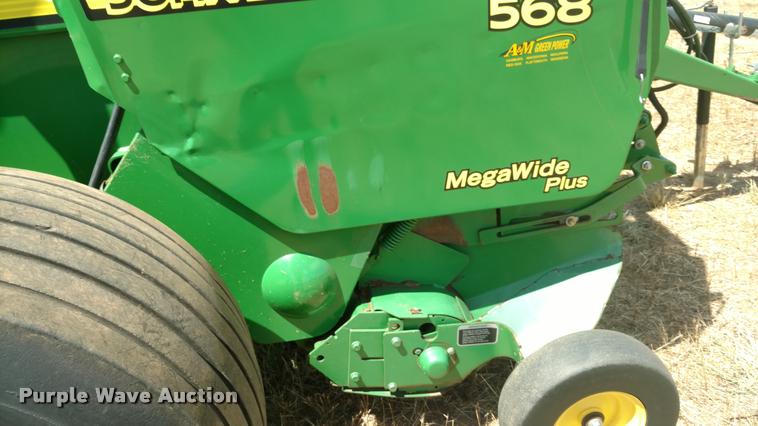 image for item DA5719 2010 John Deere 568 Mega Wide Plus round baler