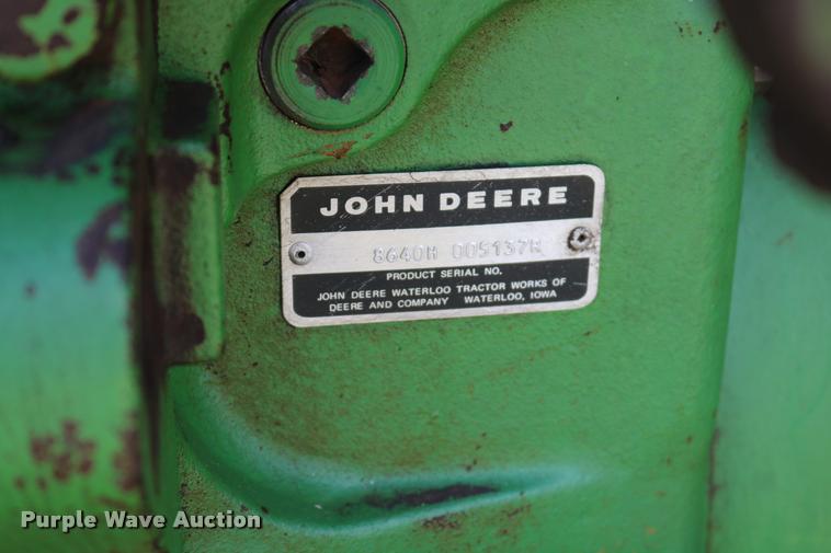 image for item DA6832 1980 John Deere 8640 4WD tractor