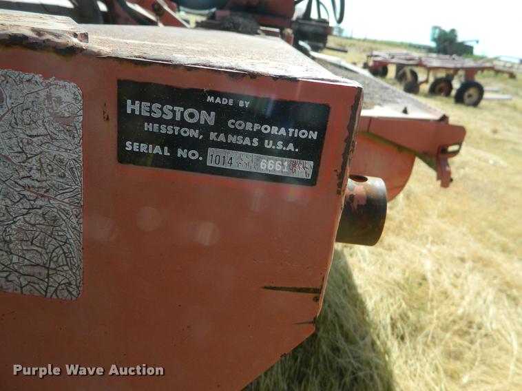 image for item DB1105 Hesston 1014 Hydroswing windrower
