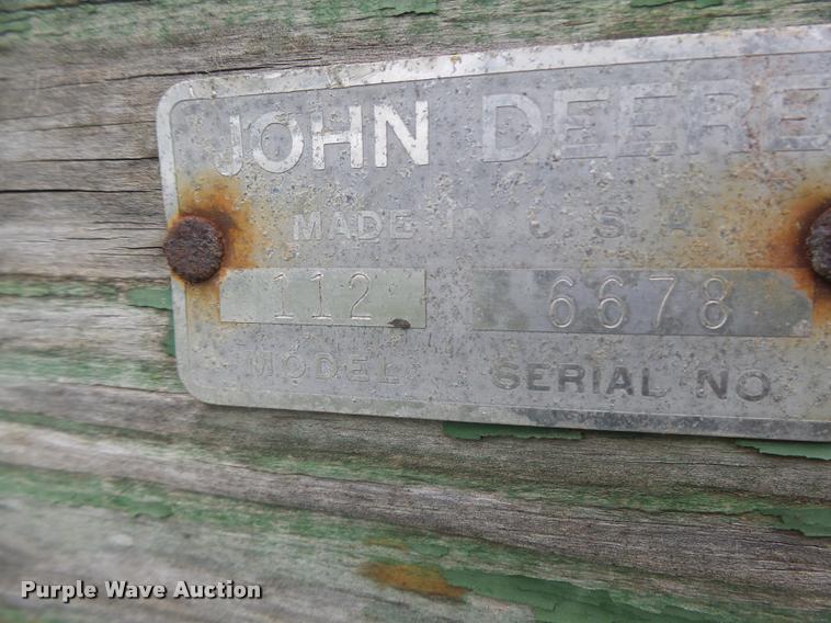 image for item DB5819 John Deere 112 silage wagon